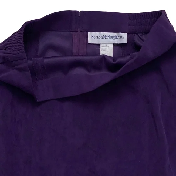 Vintage Norton McNaughton Skirt Dark Purple Size 12 - Picture 8 of 12